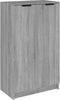 vidaXL - Schoenenkast - 59x35x100 - cm - bewerkt - hout - grijs - sonoma - eikenkleur