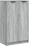 vidaXL - Schoenenkast - 59x35x100 - cm - bewerkt - hout - grijs - sonoma - eikenkleur
