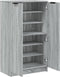 vidaXL - Schoenenkast - 59x35x100 - cm - bewerkt - hout - grijs - sonoma - eikenkleur