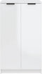 vidaXL - Schoenenkast - 59x35x100 - cm - bewerkt - hout - hoogglans - wit