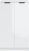 vidaXL - Schoenenkast - 59x35x100 - cm - bewerkt - hout - hoogglans - wit