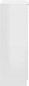vidaXL - Schoenenkast - 59x35x100 - cm - bewerkt - hout - hoogglans - wit