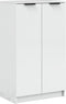 vidaXL - Schoenenkast - 59x35x100 - cm - bewerkt - hout - hoogglans - wit