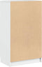 vidaXL - Schoenenkast - 59x35x100 - cm - bewerkt - hout - hoogglans - wit