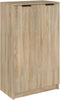 vidaXL - Schoenenkast - 59x35x100 - cm - bewerkt - hout - sonoma - eikenkleurig