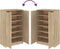 vidaXL - Schoenenkast - 59x35x100 - cm - bewerkt - hout - sonoma - eikenkleurig