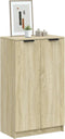 vidaXL - Schoenenkast - 59x35x100 - cm - bewerkt - hout - sonoma - eikenkleurig