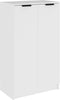 vidaXL - Schoenenkast - 59x35x100 - cm - bewerkt - hout - wit
