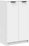 vidaXL - Schoenenkast - 59x35x100 - cm - bewerkt - hout - wit