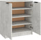 vidaXL - Schoenenkast - 59x35x70 - cm - bewerkt - hout - betongrijs
