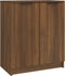 vidaXL - Schoenenkast - 59x35x70 - cm - bewerkt - hout - bruin - eikenkleur