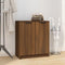 vidaXL - Schoenenkast - 59x35x70 - cm - bewerkt - hout - bruin - eikenkleur