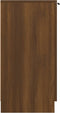 vidaXL - Schoenenkast - 59x35x70 - cm - bewerkt - hout - bruin - eikenkleur