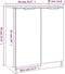 vidaXL - Schoenenkast - 59x35x70 - cm - bewerkt - hout - gerookt - eikenkleurig