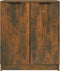 vidaXL - Schoenenkast - 59x35x70 - cm - bewerkt - hout - gerookt - eikenkleurig