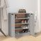 vidaXL - Schoenenkast - 59x35x70 - cm - bewerkt - hout - grijs - sonoma - eikenkleurig