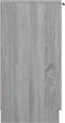 vidaXL - Schoenenkast - 59x35x70 - cm - bewerkt - hout - grijs - sonoma - eikenkleurig