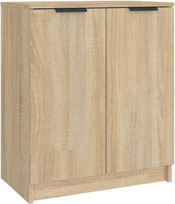 vidaXL - Schoenenkast - 59x35x70 - cm - bewerkt - hout - sonoma - eikenkleurig