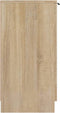 vidaXL - Schoenenkast - 59x35x70 - cm - bewerkt - hout - sonoma - eikenkleurig