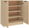 vidaXL - Schoenenkast - 59x35x70 - cm - bewerkt - hout - sonoma - eikenkleurig
