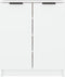 vidaXL - Schoenenkast - 59x35x70 - cm - bewerkt - hout - wit