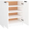 vidaXL - Schoenenkast - 59x35x70 - cm - bewerkt - hout - wit