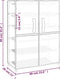 vidaXL - Schoenenkast - 60x28x90 - cm - stof - grijs