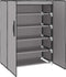 vidaXL - Schoenenkast - 60x28x90 - cm - stof - grijs