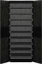 vidaXL - Schoenenkast - 60x30x166 - cm - stof - zwart