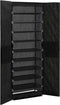 vidaXL - Schoenenkast - 60x30x166 - cm - stof - zwart