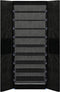 vidaXL - Schoenenkast - 60x30x166 - cm - stof - zwart