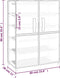 vidaXL - Schoenenkast - 60x30x90 - cm - stof - zwart