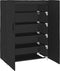 vidaXL - Schoenenkast - 60x30x90 - cm - stof - zwart