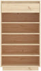 vidaXL - Schoenenkast - 60x34x105 - cm - massief - grenenhout - grijs
