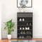 vidaXL - Schoenenkast - 60x34x105 - cm - massief - grenenhout - grijs
