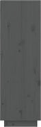 vidaXL - Schoenenkast - 60x34x105 - cm - massief - grenenhout - grijs