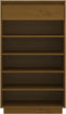 vidaXL - Schoenenkast - 60x34x105 - cm - massief - grenenhout - honingbruin