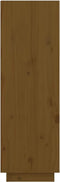 vidaXL - Schoenenkast - 60x34x105 - cm - massief - grenenhout - honingbruin