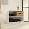 vidaXL - Schoenenkast - 60x34x45 - cm - massief - grenenhout - wit