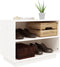 vidaXL - Schoenenkast - 60x34x45 - cm - massief - grenenhout - wit