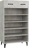vidaXL - Schoenenkast - 60x35x105 - cm - bewerkt - hout - betongrijs