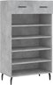 vidaXL - Schoenenkast - 60x35x105 - cm - bewerkt - hout - betongrijs