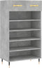 vidaXL - Schoenenkast - 60x35x105 - cm - bewerkt - hout - betongrijs