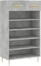 vidaXL - Schoenenkast - 60x35x105 - cm - bewerkt - hout - betongrijs