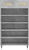 vidaXL - Schoenenkast - 60x35x105 - cm - bewerkt - hout - betongrijs