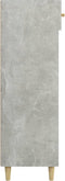vidaXL - Schoenenkast - 60x35x105 - cm - bewerkt - hout - betongrijs