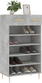 vidaXL - Schoenenkast - 60x35x105 - cm - bewerkt - hout - betongrijs