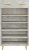 vidaXL - Schoenenkast - 60x35x105 - cm - bewerkt - hout - betongrijs