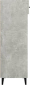 vidaXL - Schoenenkast - 60x35x105 - cm - bewerkt - hout - betongrijs