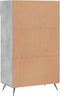 vidaXL - Schoenenkast - 60x35x105 - cm - bewerkt - hout - betongrijs